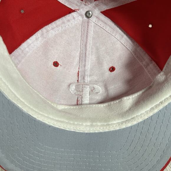 Vintage‎ New Era Philadelphia Phillies Hat Snapback MLB Baseball Red Cap - Picture 5 of 8